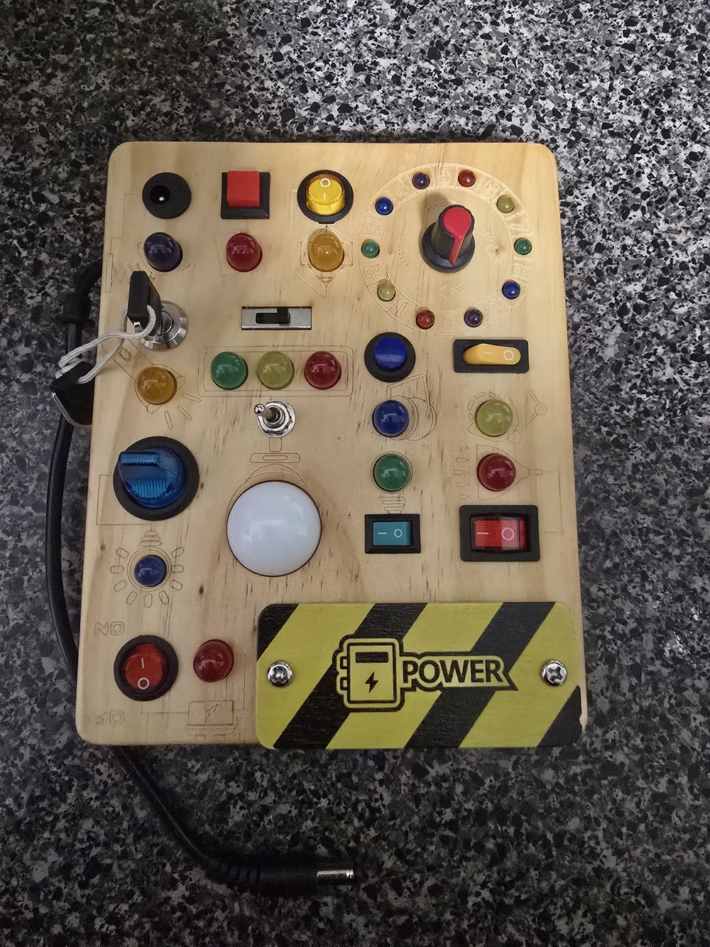 Interactive Wooden Learning Board Multicolor